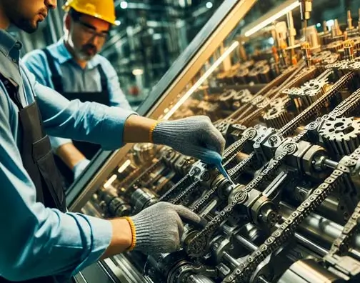 cadenas industriales componentes